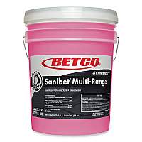 Betco Symplicity Sanibet Multi-Range Sanitizer Disinfectant Deodorizer, 5 gal Pail (2370500)