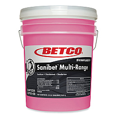 Betco Symplicity Sanibet Multi-Range Sanitizer Disinfectant Deodorizer, 5 gal Pail (2370500)