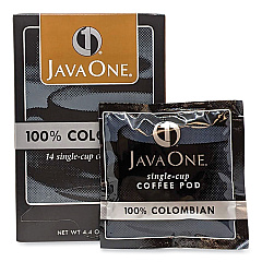 Java One Coffee Pods, Colombian Supremo, Single Cup, 14/Box (30200)