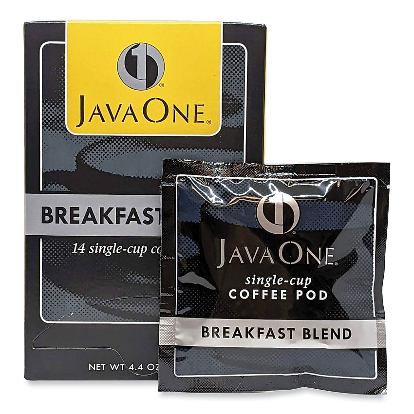 Java One Coffee Pods, Breakfast Blend, Single Cup, 14/Box (30220)