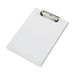 Saunders Acrylic Clipboard, 0.5" Clip Capacity, Holds 8.5 x 11 Sheets, Clear (21565)