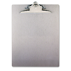 Saunders Recycled Aluminum Clipboard with High-Capacity Clip, 1" Clip Capacity, Holds 8.5 x 11 Sheets, Silver (22517)