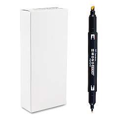 Tombow Highlighters, Golden Yellow Ink, Bullet/Chisel Tip, Golden Yellow Barrel, 10/Box (56410)