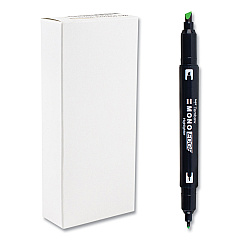 Tombow Highlighters, Yellow Green Ink, Bullet/Chisel Tip, Yellow Green Barrel, 10/Box (56415)