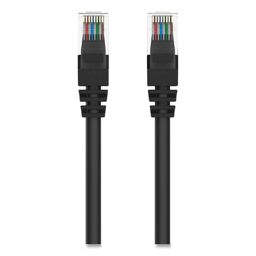 Belkin CAT6 UTP Computer Patch Cable, RJ45 Connectors, 5 ft, Black (A3L98005BLKS)