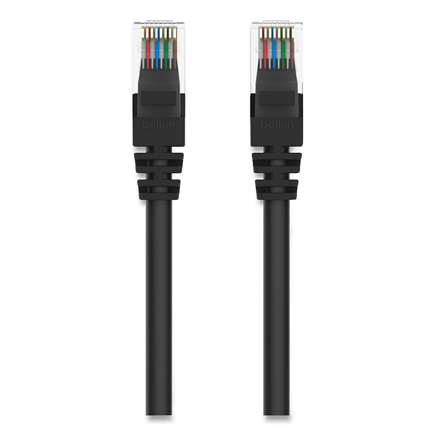 Belkin CAT6 UTP Computer Patch Cable, RJ45 Connectors, 10 ft, Black (A3L98010BLKS)