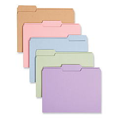 Smead Colored File Folders, 1/3-Cut Tabs: Assorted, Letter Size, 0.75" Expansion, Assorted Colors, 100/Box (11953)