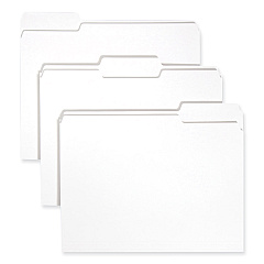 Smead Colored File Folders, 1/3-Cut Tabs: Assorted, Letter Size, 0.75" Expansion, White, 100/Box (12843)