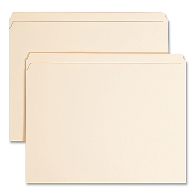 Smead Top Tab Fastener Folders, Straight Tab, 1 Fastener, Letter Size, 11-pt Manila Exterior, 50/Box (14510)