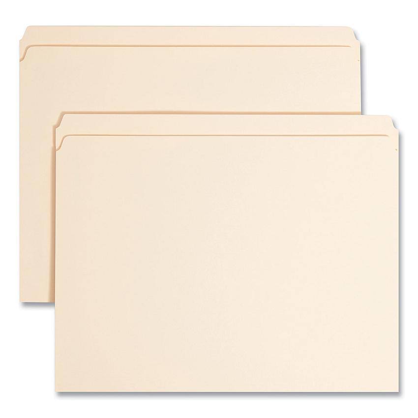 Smead Top Tab Fastener Folders, Straight Tab, 1 Fastener, Letter Size, 11-pt Manila Exterior, 50/Box (14510)