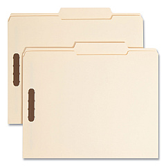 Smead Top Tab Fastener Folders, 1/3-Cut Tabs: Right, 2 Fasteners, Letter Size, 11-pt Manila Exterior, 50/Box (14538)