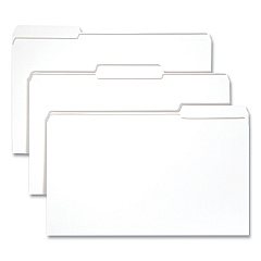 Smead Reinforced Top Tab Colored File Folders, 1/3-Cut Tabs: Assorted, Legal Size, 0.75" Expansion, White, 100/Box (17834)