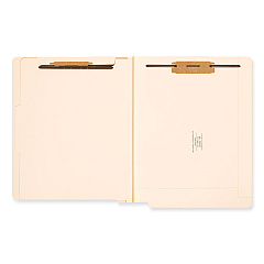 Smead Manila End Tab Classification Folders, 1 Divider, Letter Size, Manila, 10/Box (26825)