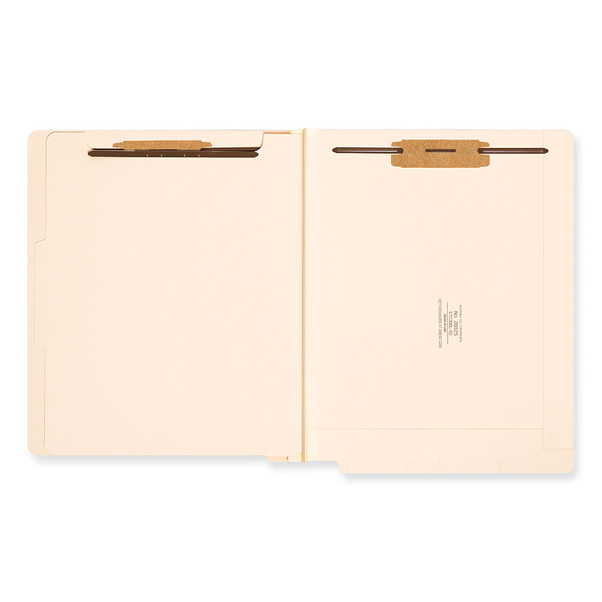 Smead Manila End Tab Classification Folders, 1 Divider, Letter Size, Manila, 10/Box (26825)