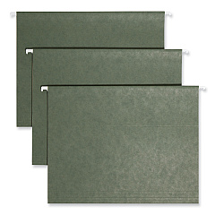 Smead Hanging Folders, Letter Size, 1/3-Cut Tabs, Standard Green, 25/Box (64035)