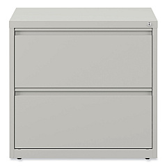 Alera Lateral File, 2 Legal/Letter-Size File Drawers, Light Gray, 30" x 18" x 28" (ALEHLF3029LG)