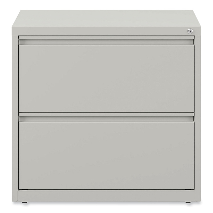Alera Lateral File, 2 Legal/Letter-Size File Drawers, Light Gray, 30" x 18" x 28" (ALEHLF3029LG)