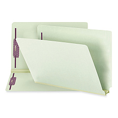 Smead Manila End Tab Fastener Folders with Reinforced Tabs, 11-pt Stock, 2 Fasteners, Legal Size, Manila Exterior, 50/Box (37115)