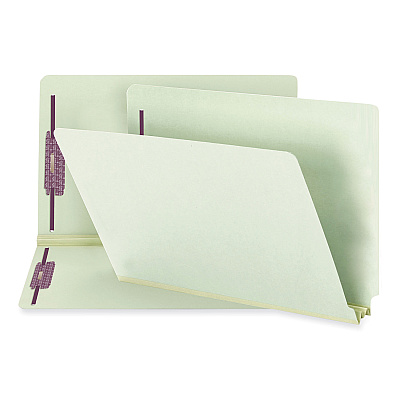 Smead Manila End Tab Fastener Folders with Reinforced Tabs, 11-pt Stock, 2 Fasteners, Legal Size, Manila Exterior, 50/Box (37115)