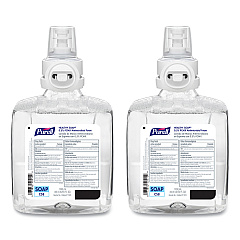 PURELL Healthcare HEALTHY SOAP 0.5% PCMX Antimicrobial Foam, For CS8 Dispensers, Light Floral Scent, 1,200 mL, 2/Carton (787802CT)