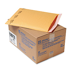 Sealed Air Jiffylite Self-Seal Bubble Mailer, #5, Barrier Bubble Lining, Self-Adhesive Closure, 10.5 x 16, Golden Brown Kraft, 25/Carton (10190)