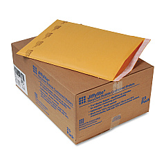Sealed Air Jiffylite Self-Seal Bubble Mailer, #6, Barrier Bubble Lining, Self-Adhesive Closure, 12.5 x 19, Golden Brown Kraft, 25/Carton (10191)