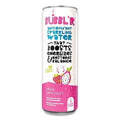 Bubbl'r Antioxidant Sparkling Water, Pitaya Berry Nect'r, 12 oz Can, 12 Cans/Carton (WIC39978)