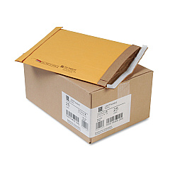 Sealed Air Jiffy Padded Mailer, #4, Paper Lining, Self-Adhesive Closure, 9.5 x 14.5, Natural Kraft, 25/Carton (64937)