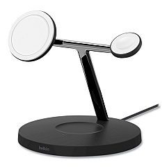 Belkin BOOST CHARGE Pro 3-in-1 Wireless Charger, 15 W, Black (WIZ017TTBK)