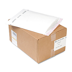 Sealed Air Jiffy TuffGard Self-Seal Cushioned Mailer, #5, Barrier Bubble Lining, Self-Adhesive Closure, 10.5 x 16, White, 25/Carton (37714)