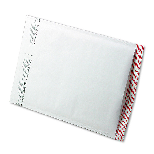 Sealed Air Jiffylite Self-Seal Bubble Mailer, #4, Barrier Bubble Lining, Self-Adhesive Closure, 9.5 x 14.5, White, 100/Carton (39260)