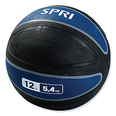 SPRI Xerball Medicine Ball, 12 lbs, Navy/Black (558472)