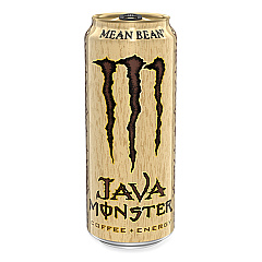 Java Monster Cold Brew Coffee, Mean Bean, 15 oz Can, 12/Pack (070847812609)