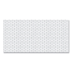 Pacon Fadeless Paper Roll, 50 lb Bond Weight, 48 x 50 ft, White Subway Tile (57505)