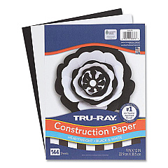 Pacon Tru-Ray Construction Paper, 76 lb Text Weight, 9 x 12, Assorted Colors, 144/Pack (P6676)