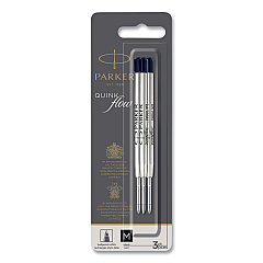 Quinkflow Refill for Parker Ballpoint Pen, Medium Tip, Black Ink, 3/Pack (2119151)