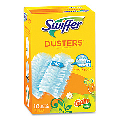 Swiffer Dusters Refill, Dust Lock Fiber, Blue, Gain Original Scent, 10/Pack (08306)