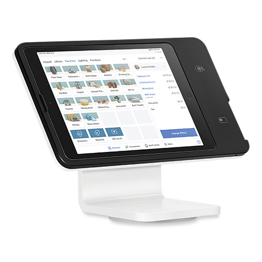 Square POS Stand for iPad, Black/Glossy White (U0719)