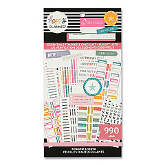 The Happy Planner Essentials Tracker & Checklist Classic Stickers, Productivity Theme, 990/Pack (SVP130151)
