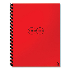 Rocketbook Core Smart Notebook, Dotted Rule, Red Cover, (16) 11 x 8.5 Sheets (EVRLKCBG)