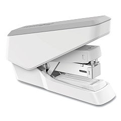 Fellowes LX860 EasyPress Half Strip Stapler, 40 Sheet Capacity, Gray/White (5014301)