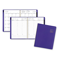 AT-A-GLANCE Contemporary Weekly/Monthly Planner, 11.38 x 9, Purple Cover, 12-Month (Jan to Dec): 2025 (70940X14)