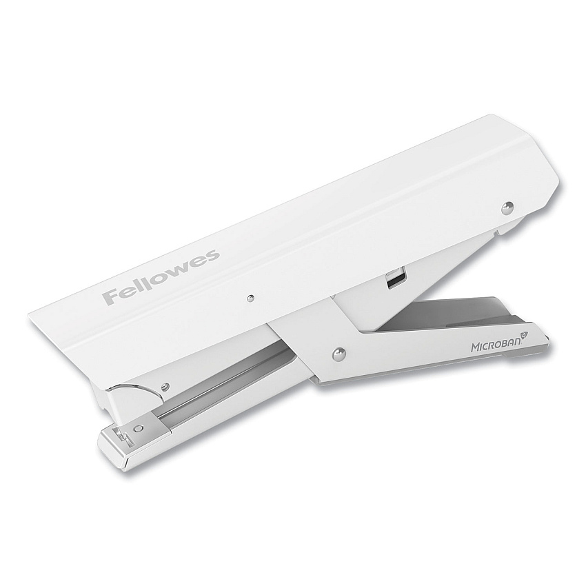 Fellowes LX890 Handheld Plier Stapler, 40-Sheet Capacity, 0.25"; 0.31" Staples, White (5014701)