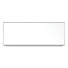 Ghent Magnetic Porcelain Whiteboard with Satin Aluminum Frame and Map Rail, 144.59 x 60.47, White Surface (M1P5121M)