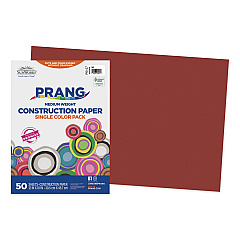 SunWorks Construction Paper, 58 lb Text Weight, 12 x 18, Red, 50/Pack (P6107)
