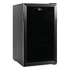 Alera 3.4 Cu. Ft. Beverage Cooler, Stainless Steel/Black (ALERFBC34)