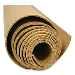 Ghent Natural Cork Roll, 0.25" Thick, 144 x 48.5, Natural Brown Surface (14RK412)
