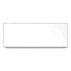Ghent Magnetic Porcelain Whiteboard with Aluminum Frame, 144.59 x 60.47, White Surface, Satin Aluminum Frame (M1P5124)