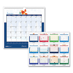 House of Doolittle Recycled Seasonal Wall Calendar, Earthscapes Illustrated Seasons Artwork, 12 x 12, 12-Month (Jan to Dec): 2023 (338)