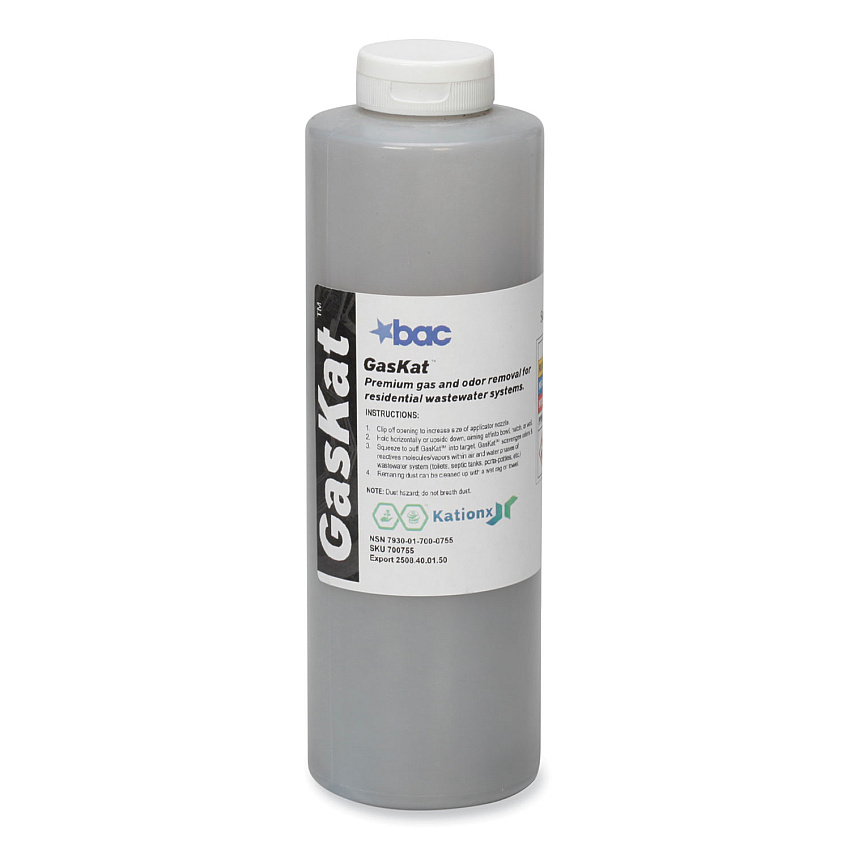 AbilityOne 7930017000760, SKILCRAFT GasKat Odor and Toxic Gases Remover, Unscented, 24 oz Bottle, 12/Box